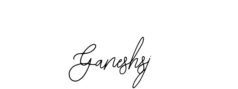 How to make Ganeshsj signature? Bearetta-2O07w is a professional autograph style. Create handwritten signature for Ganeshsj name. Ganeshsj signature style 12 images and pictures png