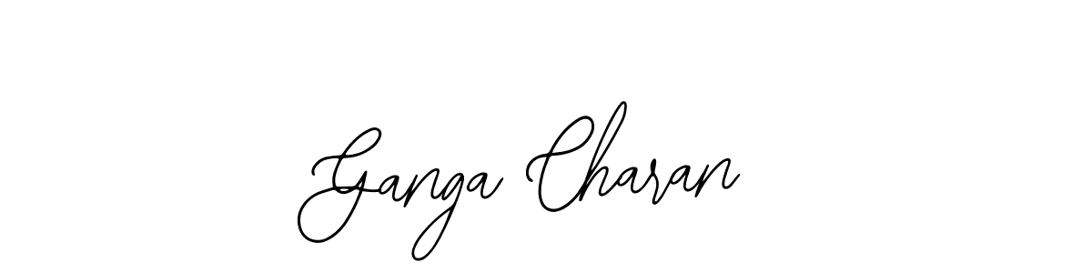 The best way (Bearetta-2O07w) to make a short signature is to pick only two or three words in your name. The name Ganga Charan include a total of six letters. For converting this name. Ganga Charan signature style 12 images and pictures png