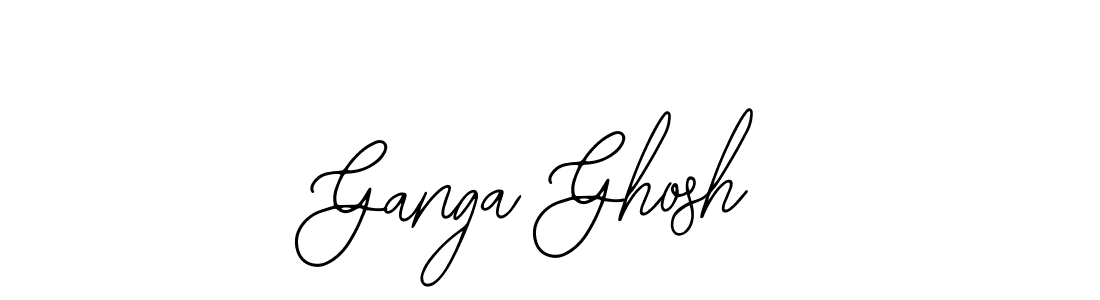 How to make Ganga Ghosh name signature. Use Bearetta-2O07w style for creating short signs online. This is the latest handwritten sign. Ganga Ghosh signature style 12 images and pictures png