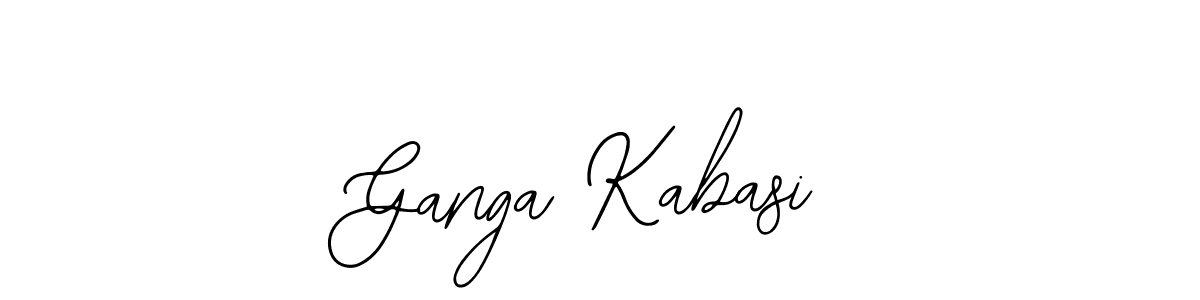 How to make Ganga Kabasi signature? Bearetta-2O07w is a professional autograph style. Create handwritten signature for Ganga Kabasi name. Ganga Kabasi signature style 12 images and pictures png