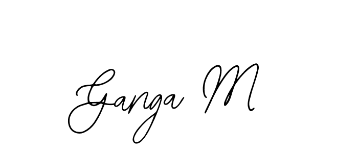 How to make Ganga M signature? Bearetta-2O07w is a professional autograph style. Create handwritten signature for Ganga M name. Ganga M signature style 12 images and pictures png