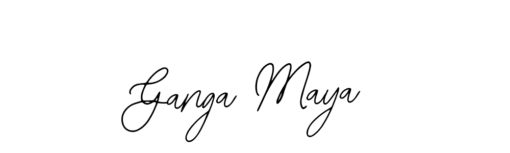 How to make Ganga Maya signature? Bearetta-2O07w is a professional autograph style. Create handwritten signature for Ganga Maya name. Ganga Maya signature style 12 images and pictures png