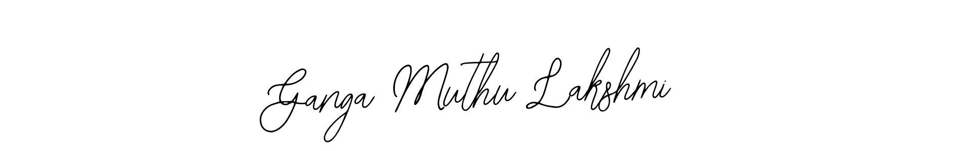 You should practise on your own different ways (Bearetta-2O07w) to write your name (Ganga Muthu Lakshmi) in signature. don't let someone else do it for you. Ganga Muthu Lakshmi signature style 12 images and pictures png