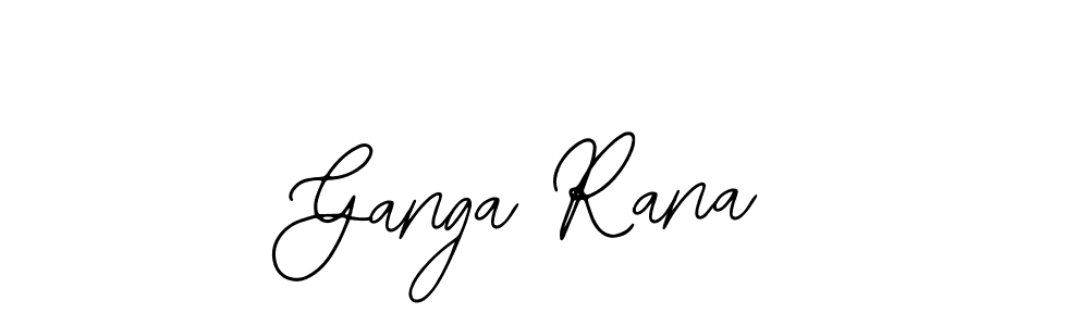 How to make Ganga Rana name signature. Use Bearetta-2O07w style for creating short signs online. This is the latest handwritten sign. Ganga Rana signature style 12 images and pictures png