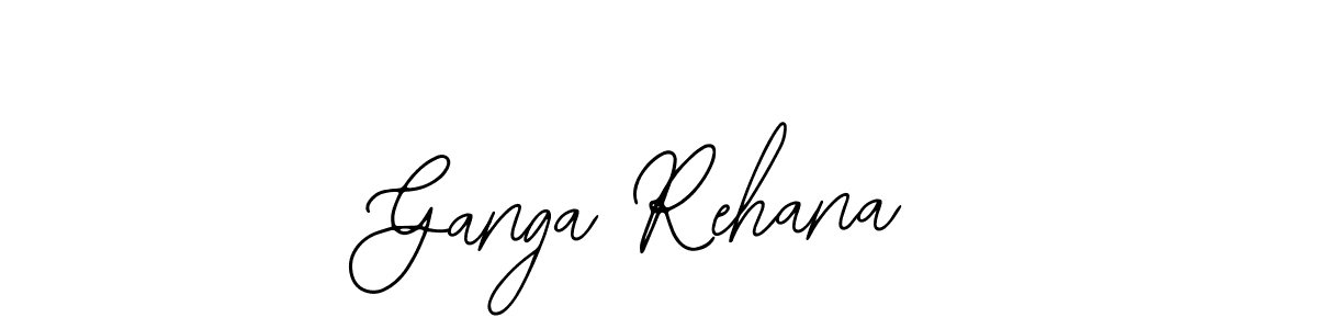 Make a beautiful signature design for name Ganga Rehana. Use this online signature maker to create a handwritten signature for free. Ganga Rehana signature style 12 images and pictures png