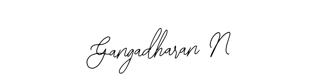 Similarly Bearetta-2O07w is the best handwritten signature design. Signature creator online .You can use it as an online autograph creator for name Gangadharan N. Gangadharan N signature style 12 images and pictures png