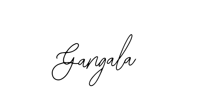 How to make Gangala name signature. Use Bearetta-2O07w style for creating short signs online. This is the latest handwritten sign. Gangala signature style 12 images and pictures png