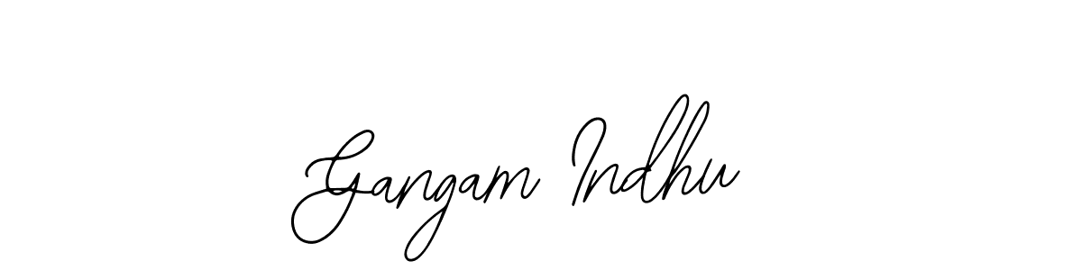 It looks lik you need a new signature style for name Gangam Indhu. Design unique handwritten (Bearetta-2O07w) signature with our free signature maker in just a few clicks. Gangam Indhu signature style 12 images and pictures png