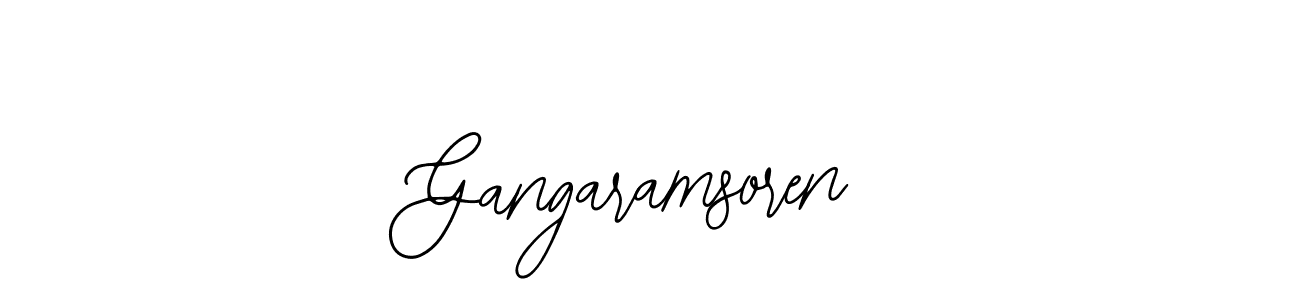 How to make Gangaramsoren signature? Bearetta-2O07w is a professional autograph style. Create handwritten signature for Gangaramsoren name. Gangaramsoren signature style 12 images and pictures png