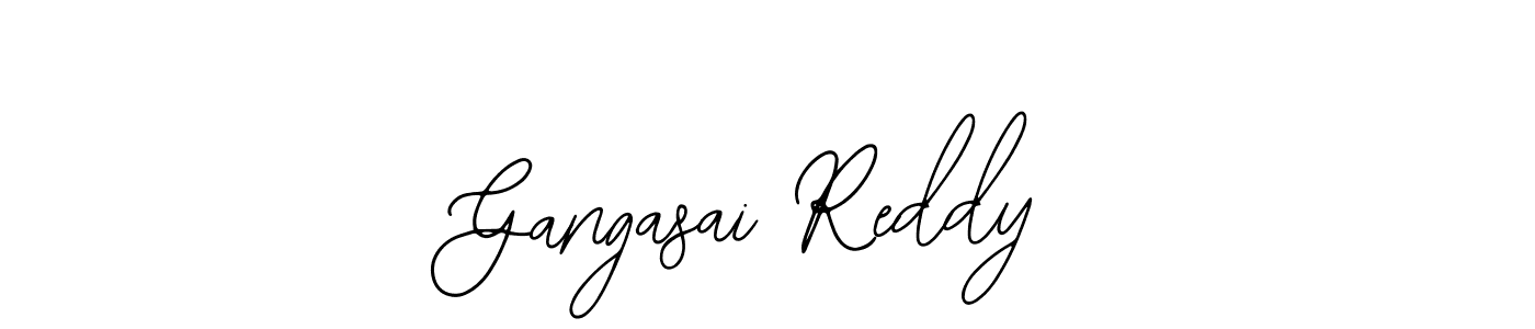 You should practise on your own different ways (Bearetta-2O07w) to write your name (Gangasai Reddy) in signature. don't let someone else do it for you. Gangasai Reddy signature style 12 images and pictures png