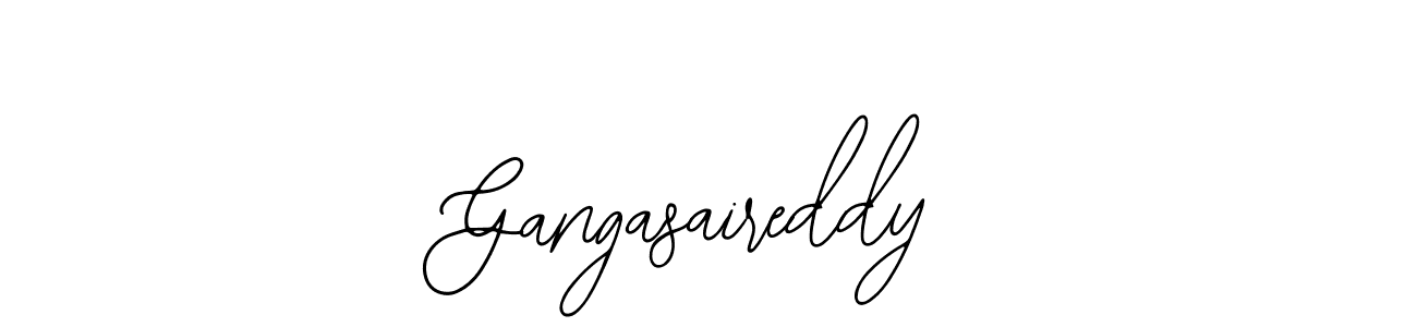 How to make Gangasaireddy signature? Bearetta-2O07w is a professional autograph style. Create handwritten signature for Gangasaireddy name. Gangasaireddy signature style 12 images and pictures png