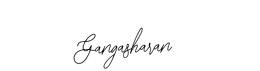 How to make Gangasharan name signature. Use Bearetta-2O07w style for creating short signs online. This is the latest handwritten sign. Gangasharan signature style 12 images and pictures png