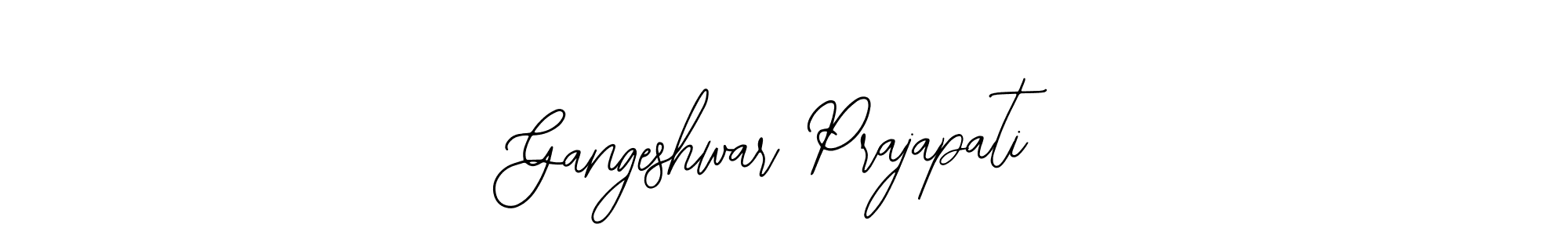 Use a signature maker to create a handwritten signature online. With this signature software, you can design (Bearetta-2O07w) your own signature for name Gangeshwar Prajapati. Gangeshwar Prajapati signature style 12 images and pictures png