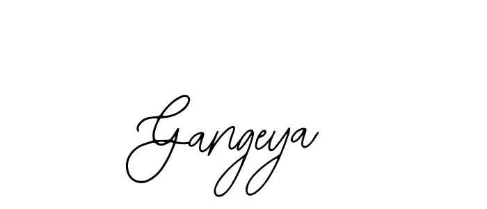 How to make Gangeya name signature. Use Bearetta-2O07w style for creating short signs online. This is the latest handwritten sign. Gangeya signature style 12 images and pictures png