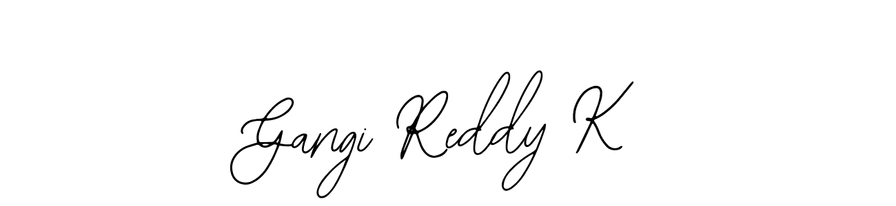 Use a signature maker to create a handwritten signature online. With this signature software, you can design (Bearetta-2O07w) your own signature for name Gangi Reddy K. Gangi Reddy K signature style 12 images and pictures png