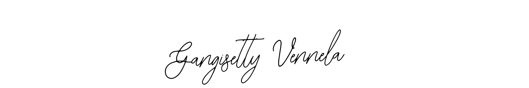 You should practise on your own different ways (Bearetta-2O07w) to write your name (Gangisetty Vennela) in signature. don't let someone else do it for you. Gangisetty Vennela signature style 12 images and pictures png