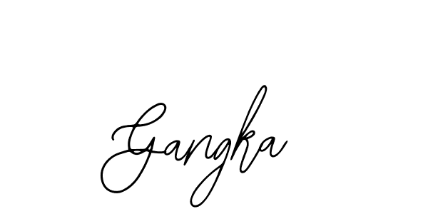 Bearetta-2O07w is a professional signature style that is perfect for those who want to add a touch of class to their signature. It is also a great choice for those who want to make their signature more unique. Get Gangka name to fancy signature for free. Gangka signature style 12 images and pictures png
