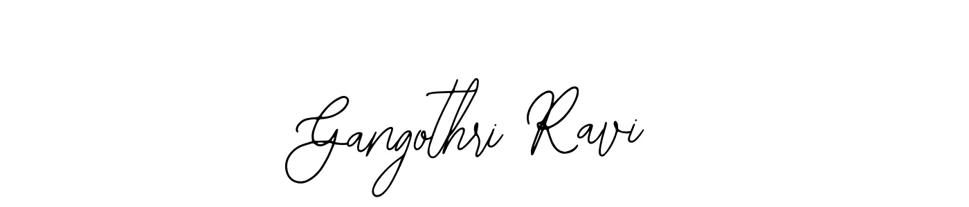 Design your own signature with our free online signature maker. With this signature software, you can create a handwritten (Bearetta-2O07w) signature for name Gangothri Ravi. Gangothri Ravi signature style 12 images and pictures png
