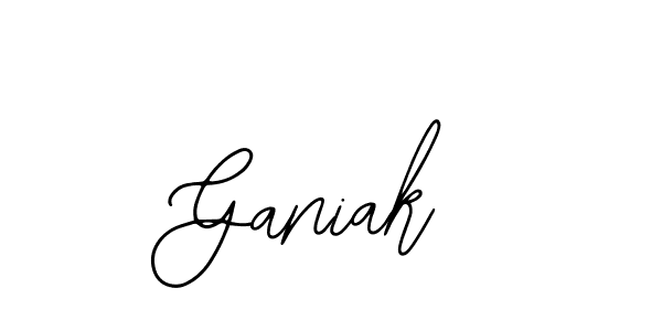 Use a signature maker to create a handwritten signature online. With this signature software, you can design (Bearetta-2O07w) your own signature for name Ganiak. Ganiak signature style 12 images and pictures png