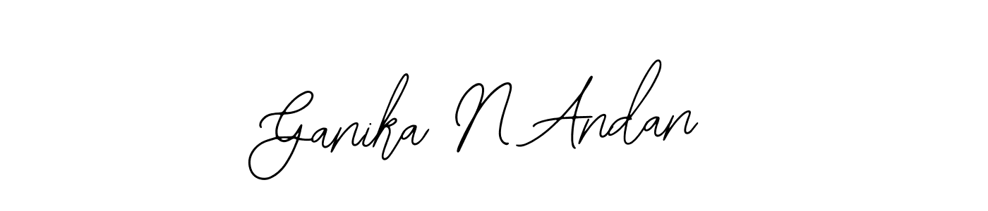 Make a beautiful signature design for name Ganika N Andan. Use this online signature maker to create a handwritten signature for free. Ganika N Andan signature style 12 images and pictures png