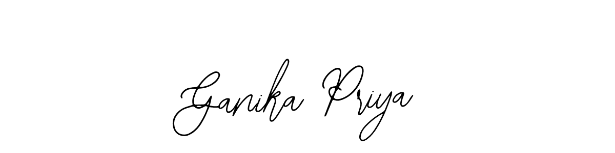 Also You can easily find your signature by using the search form. We will create Ganika Priya name handwritten signature images for you free of cost using Bearetta-2O07w sign style. Ganika Priya signature style 12 images and pictures png