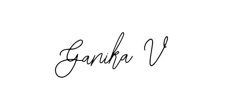 Create a beautiful signature design for name Ganika V. With this signature (Bearetta-2O07w) fonts, you can make a handwritten signature for free. Ganika V signature style 12 images and pictures png