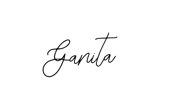 You should practise on your own different ways (Bearetta-2O07w) to write your name (Ganita) in signature. don't let someone else do it for you. Ganita signature style 12 images and pictures png