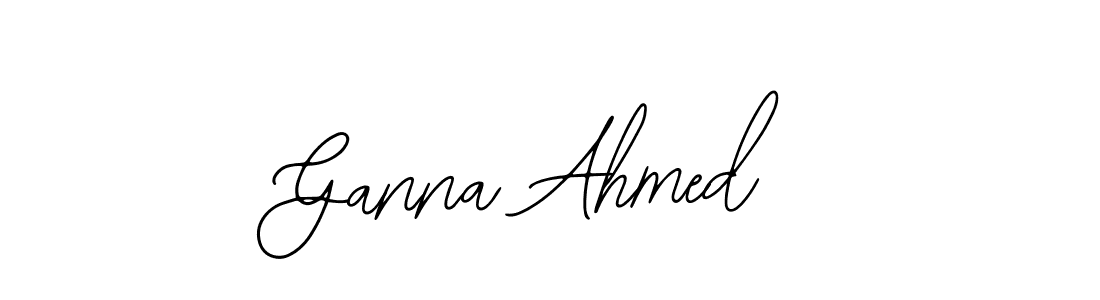 Create a beautiful signature design for name Ganna Ahmed. With this signature (Bearetta-2O07w) fonts, you can make a handwritten signature for free. Ganna Ahmed signature style 12 images and pictures png