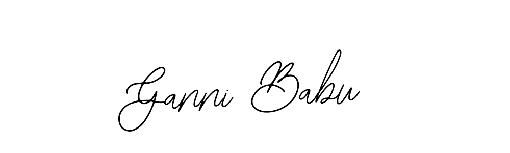 How to make Ganni Babu signature? Bearetta-2O07w is a professional autograph style. Create handwritten signature for Ganni Babu name. Ganni Babu signature style 12 images and pictures png