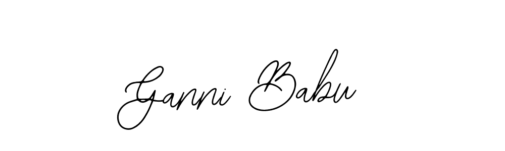 Similarly Bearetta-2O07w is the best handwritten signature design. Signature creator online .You can use it as an online autograph creator for name Ganni Babu. Ganni Babu signature style 12 images and pictures png