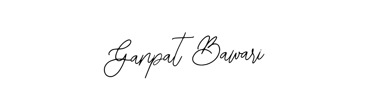 Similarly Bearetta-2O07w is the best handwritten signature design. Signature creator online .You can use it as an online autograph creator for name Ganpat Bawari. Ganpat Bawari signature style 12 images and pictures png