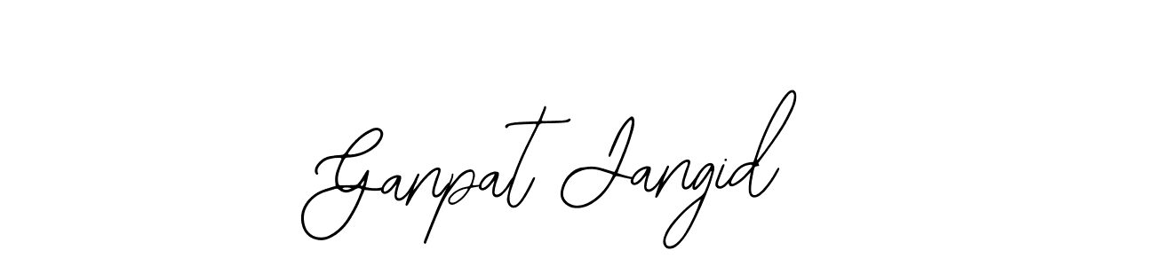 Use a signature maker to create a handwritten signature online. With this signature software, you can design (Bearetta-2O07w) your own signature for name Ganpat Jangid. Ganpat Jangid signature style 12 images and pictures png