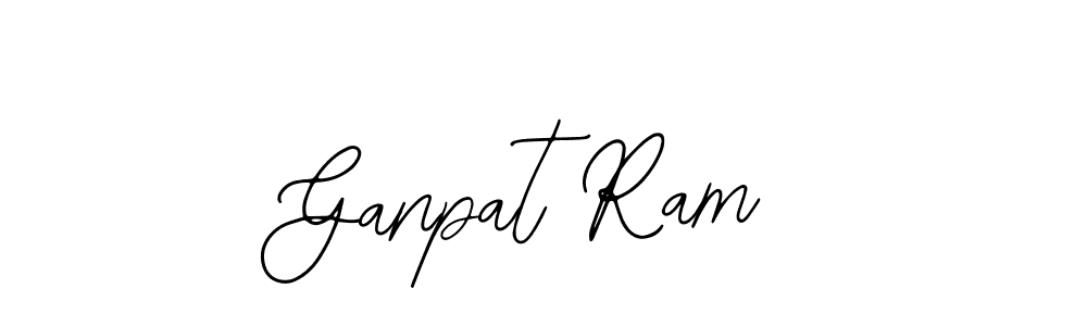 You should practise on your own different ways (Bearetta-2O07w) to write your name (Ganpat Ram) in signature. don't let someone else do it for you. Ganpat Ram signature style 12 images and pictures png