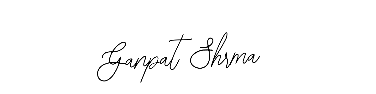 How to make Ganpat Shrma name signature. Use Bearetta-2O07w style for creating short signs online. This is the latest handwritten sign. Ganpat Shrma signature style 12 images and pictures png