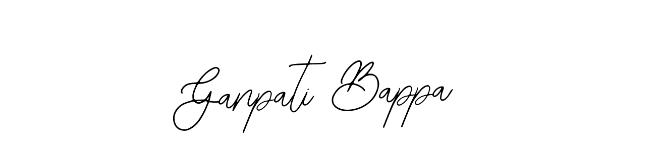 Ganpati Bappa stylish signature style. Best Handwritten Sign (Bearetta-2O07w) for my name. Handwritten Signature Collection Ideas for my name Ganpati Bappa. Ganpati Bappa signature style 12 images and pictures png