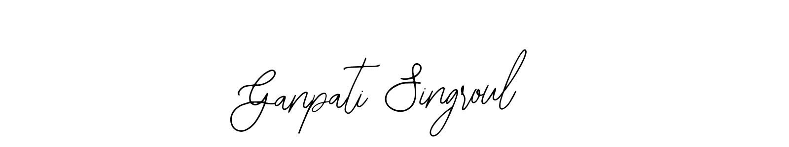 How to Draw Ganpati Singroul signature style? Bearetta-2O07w is a latest design signature styles for name Ganpati Singroul. Ganpati Singroul signature style 12 images and pictures png