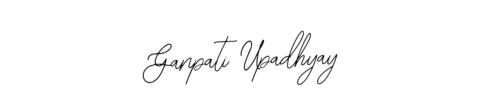 Use a signature maker to create a handwritten signature online. With this signature software, you can design (Bearetta-2O07w) your own signature for name Ganpati Upadhyay. Ganpati Upadhyay signature style 12 images and pictures png