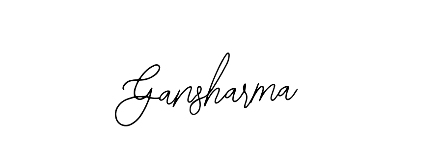 Make a beautiful signature design for name Gansharma. With this signature (Bearetta-2O07w) style, you can create a handwritten signature for free. Gansharma signature style 12 images and pictures png