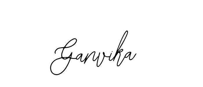 Use a signature maker to create a handwritten signature online. With this signature software, you can design (Bearetta-2O07w) your own signature for name Ganvika. Ganvika signature style 12 images and pictures png