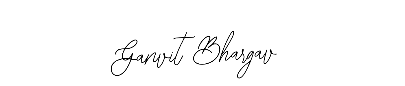 You should practise on your own different ways (Bearetta-2O07w) to write your name (Ganvit Bhargav) in signature. don't let someone else do it for you. Ganvit Bhargav signature style 12 images and pictures png