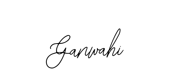 Use a signature maker to create a handwritten signature online. With this signature software, you can design (Bearetta-2O07w) your own signature for name Ganwahi. Ganwahi signature style 12 images and pictures png