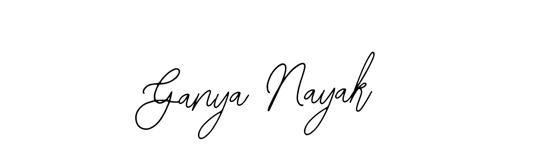 The best way (Bearetta-2O07w) to make a short signature is to pick only two or three words in your name. The name Ganya Nayak include a total of six letters. For converting this name. Ganya Nayak signature style 12 images and pictures png