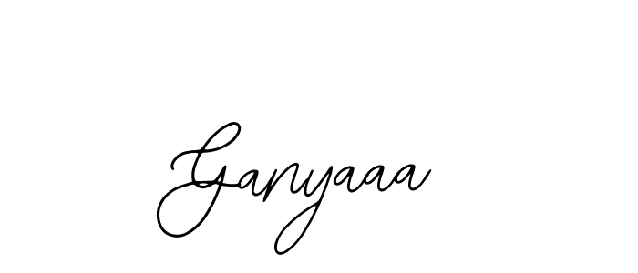 How to make Ganyaaa name signature. Use Bearetta-2O07w style for creating short signs online. This is the latest handwritten sign. Ganyaaa signature style 12 images and pictures png