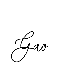 How to make Gao signature? Bearetta-2O07w is a professional autograph style. Create handwritten signature for Gao name. Gao signature style 12 images and pictures png