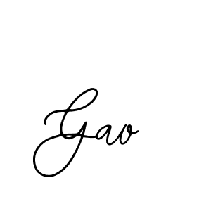 How to make Gao signature? Bearetta-2O07w is a professional autograph style. Create handwritten signature for Gao name. Gao signature style 12 images and pictures png