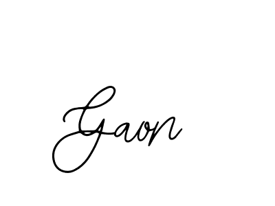 You should practise on your own different ways (Bearetta-2O07w) to write your name (Gaon) in signature. don't let someone else do it for you. Gaon signature style 12 images and pictures png