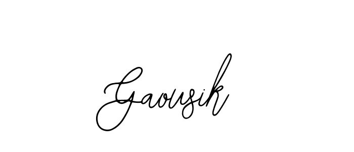 Gaousik stylish signature style. Best Handwritten Sign (Bearetta-2O07w) for my name. Handwritten Signature Collection Ideas for my name Gaousik. Gaousik signature style 12 images and pictures png