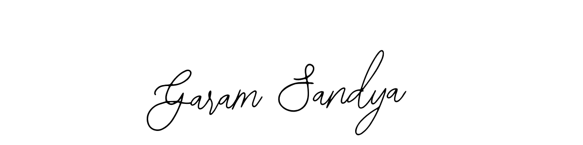 You should practise on your own different ways (Bearetta-2O07w) to write your name (Garam Sandya) in signature. don't let someone else do it for you. Garam Sandya signature style 12 images and pictures png