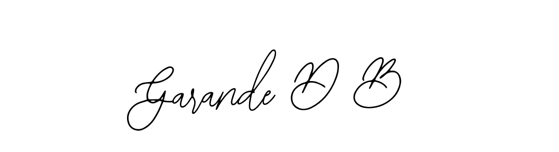 Design your own signature with our free online signature maker. With this signature software, you can create a handwritten (Bearetta-2O07w) signature for name Garande D B. Garande D B signature style 12 images and pictures png