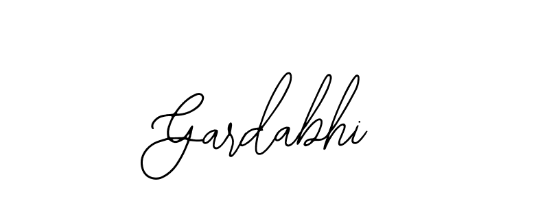 Use a signature maker to create a handwritten signature online. With this signature software, you can design (Bearetta-2O07w) your own signature for name Gardabhi. Gardabhi signature style 12 images and pictures png